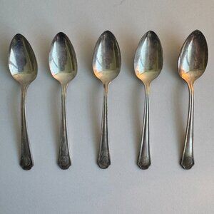 Vintage Set of 5 Governor Clinton Silverplate Spoons – Political Memorabilia